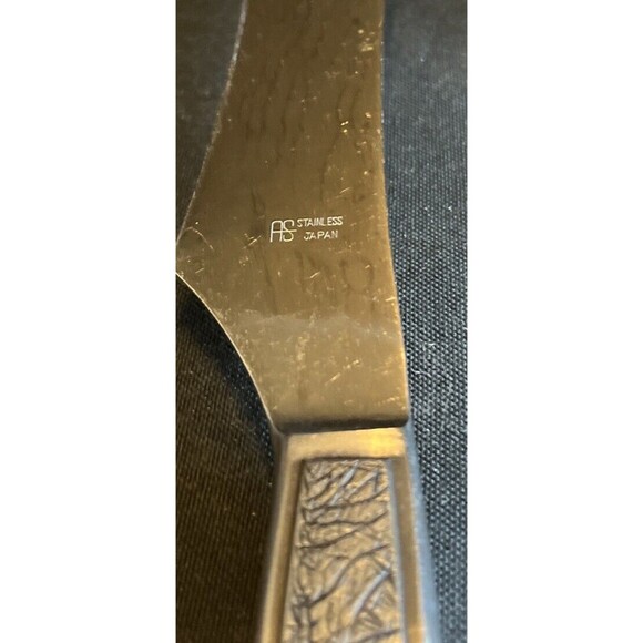Vintage AS Stainless Chef Carving Knife Mid Century Modern Made In Japan - Picture 6 of 8